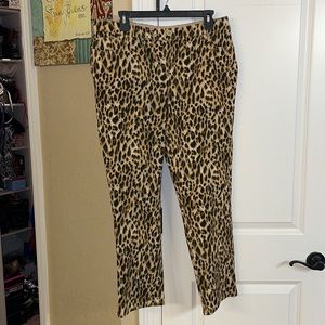 Leopard print pants